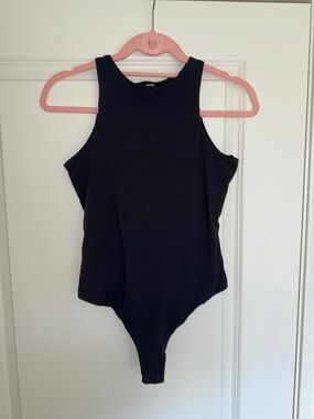 SKIMS Black Sleeveless High Neck Bodysuit